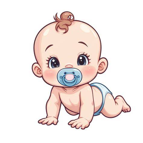 ilustración de un bebé dejando el chupete