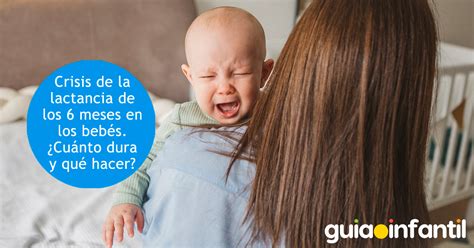 Tabla comparativa de las crisis de lactancia durante los primeros 12 meses de vida.