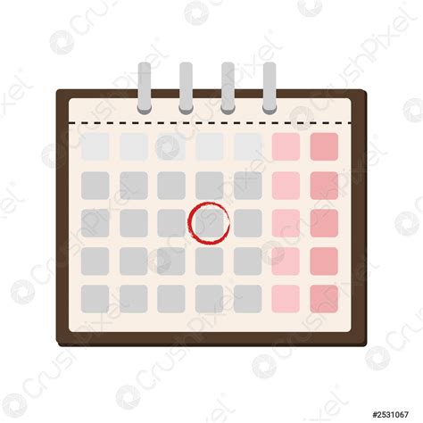 calendario con un día marcado como 