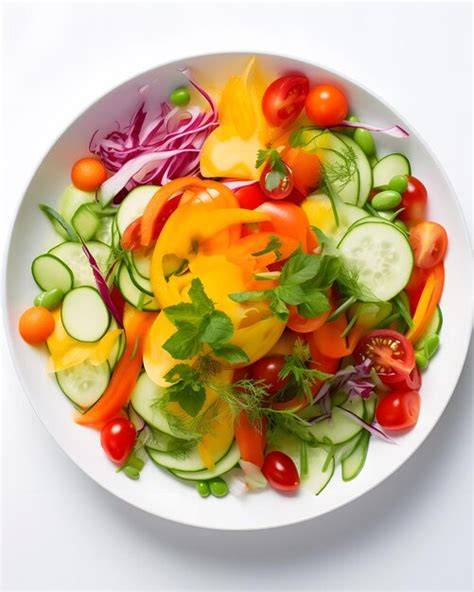 Variedad de verduras frescas y coloridas para ensaladas