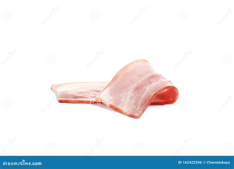 Foto de una pieza de tocino crudo, mostrando las capas de grasa y carne.