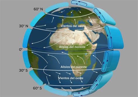 mapa de vientos sobre una zona geográfica
