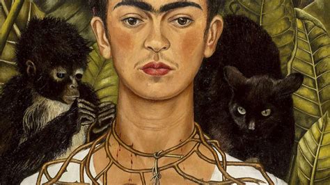 Autorretrato de Frida Kahlo, reflejando su profunda carga emocional y simbolismo personal.