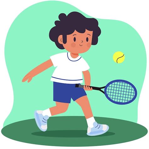 Ilustración de un bebé con una raqueta de tenis de juguete, representando la futura influencia del deporte en la vida del hijo de Nadal.