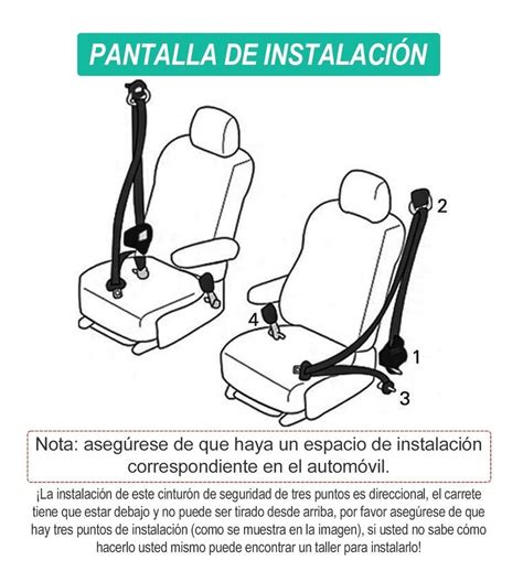 Esquema técnico que muestra la diferencia entre la instalación con cinturón de seguridad y el sistema ISOFIX con pata de apoyo o Top Tether.