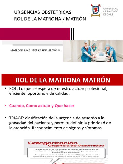 Esquema sobre el rol de la matrona frente al ginecólogo en el control del embarazo y seguimiento del parto