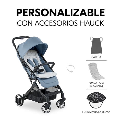 Hauck Shop N Care Travel Set (silla de paseo y silla de coche) mostrando su funcionalidad de sistema de viaje.