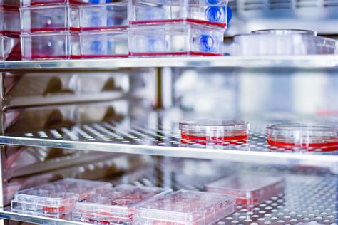 Equipo de laboratorio de FIV con incubadoras y placas de cultivo