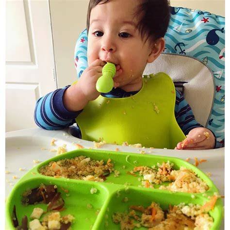 Bebé comiendo alimentos sólidos por sí mismo (Baby-Led Weaning)