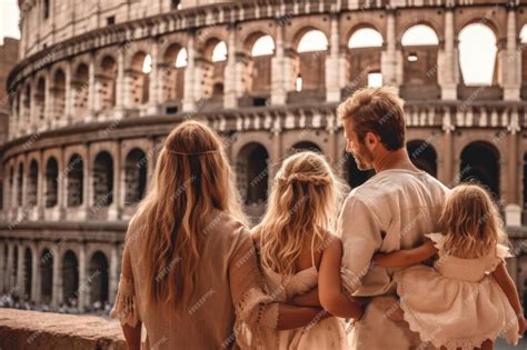Familia admirando el Coliseo