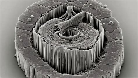 Micrografía de la membrana amniótica teñida con hematoxilina-eosina