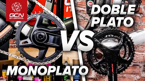 Tabla comparativa: Diferencias entre sistemas de transmisión MTB (monoplato vs. 3 platos) y carretera