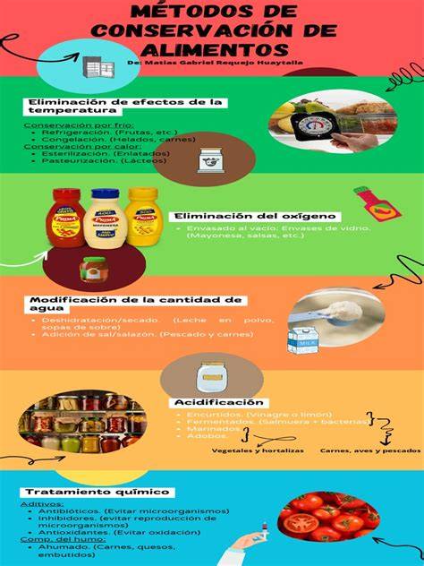 Infografía sobre la conservación adecuada de alimentos para aves (humedad, temperatura, envase)