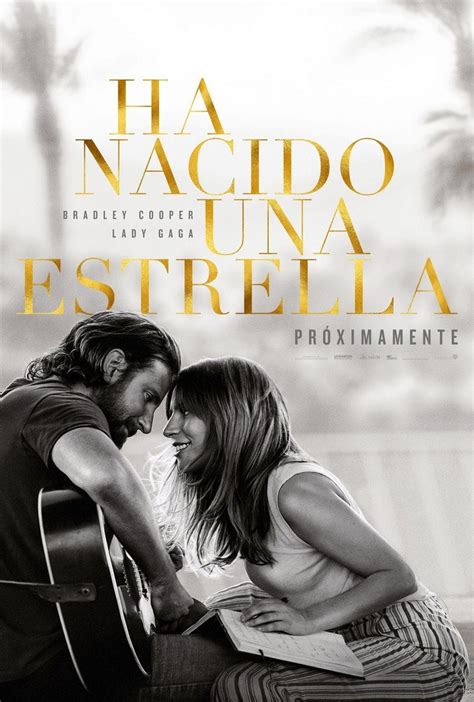 Cartel oficial de la película Ha nacido una estrella con Bradley Cooper y Lady Gaga