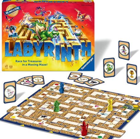 Imagen del juego Ravensburger Laberinto Lógico con sus componentes dispuestos, mostrando el tablero y las torres.