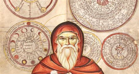Ilustración de Dionisio el Exiguo realizando cálculos astronómicos