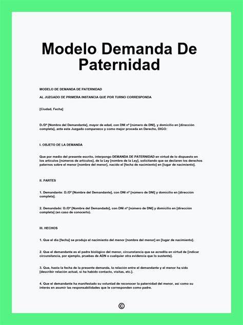 Esquema de los indicios probatorios necesarios para una demanda de paternidad