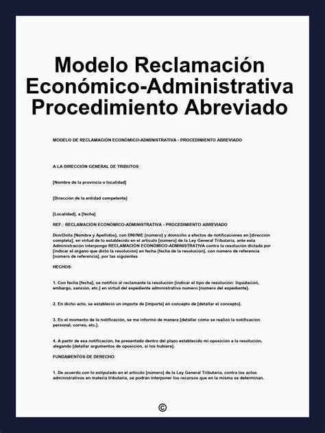 Esquema del proceso de reclamación económico-administrativa