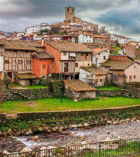 Fotografía del barrio judío de Hervás con sus casas tradicionales