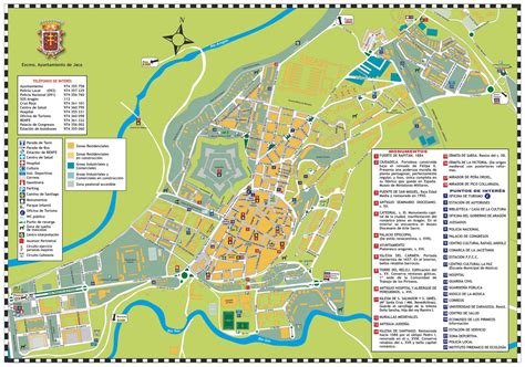 Mapa turístico y entorno natural de Jaca y el Pirineo Aragonés