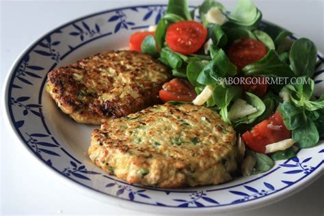 Hamburguesas de pollo y calabacín para bebés