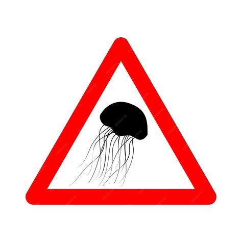 Señal de advertencia de medusas en una playa