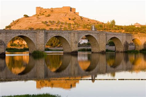 Vista de Medellín, Extremadura, España, lugar de nacimiento de Hernán Cortés