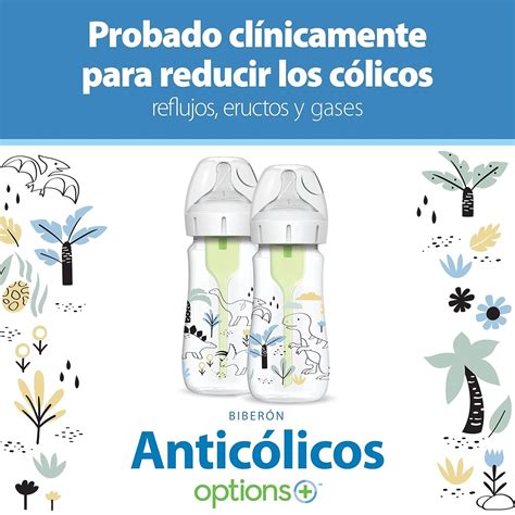 Bebé alimentándose con un biberón Dr. Brown's