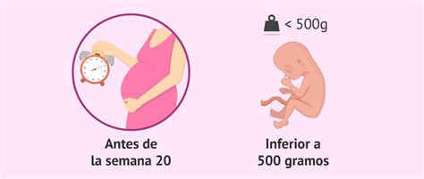 infografía de los principales signos de aborto espontáneo