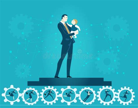 Ilustración de un reparto equitativo de responsabilidades parentales