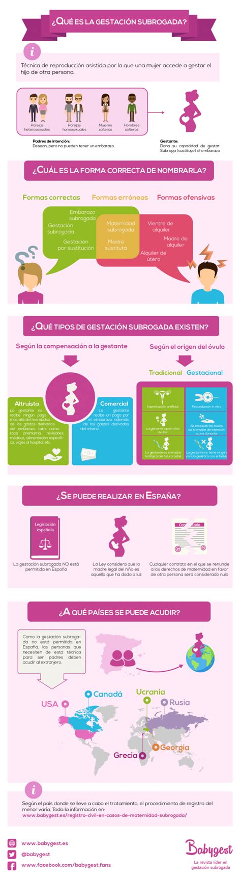Infografía: Causas principales por las que se recurre a la gestación subrogada