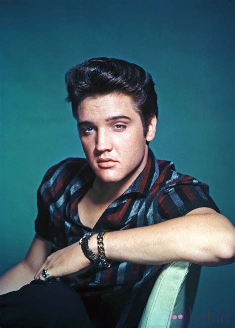 Foto de Elvis Presley en su juventud.