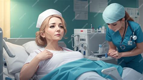 Foto de una matrona atendiendo a su paciente en un entorno sanitario