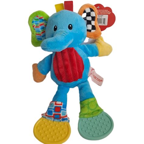 Elefantito mordedor y de peluche para bebés