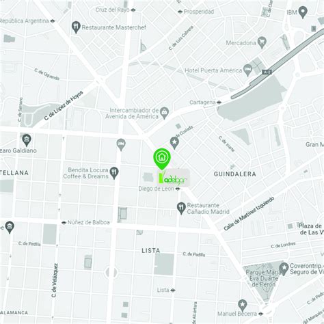 Mapa de ubicación de la clínica URH-García del Real en Madrid