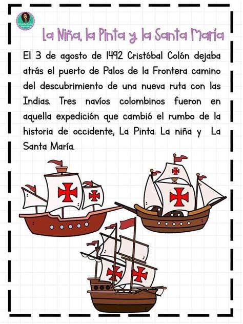 infografía histórica que muestra la ruta de las carabelas de Colón saliendo de Palos de Moguer