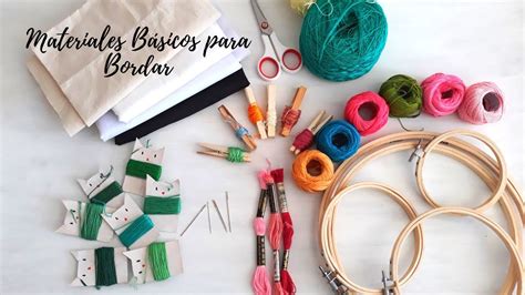 consejos para bordar o materiales básicos de bordado