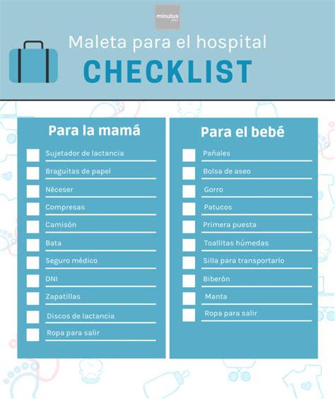 Infografía: Cronograma sugerido para preparar la maleta del hospital entre las semanas 32 y 37 de gestación