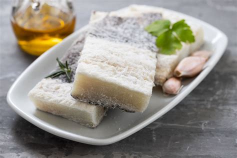 foto de bacalao salado ya preparado