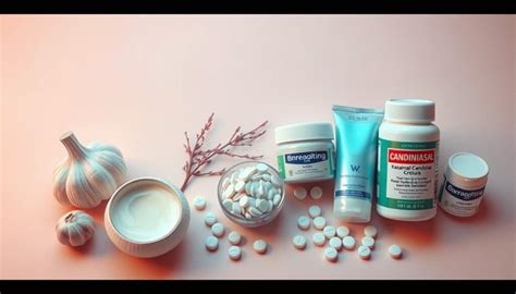 Infografía comparativa de tratamientos para la candidiasis vaginal: cremas, supositorios y pastillas.