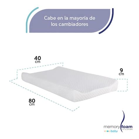 Primer plano de un colchón de cambiador mostrando su acolchado y firmeza