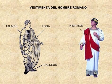Ilustración histórica que muestra la diferencia entre la vestimenta romana y la interpretación del mito de la 