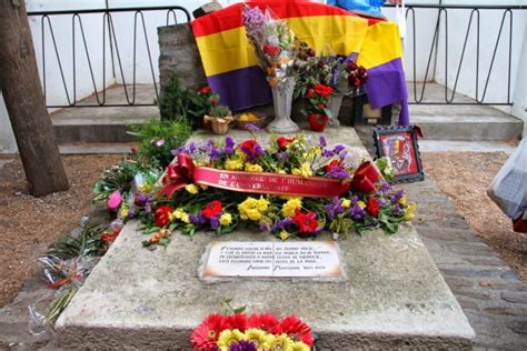 La tumba de Antonio Machado en Collioure, Francia