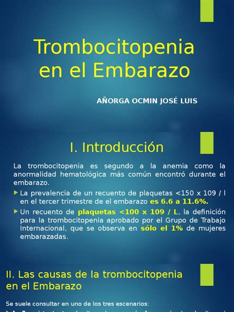 Infografía comparativa: Fisiología de la sangre en el embarazo normal frente a la trombocitopenia gestacional.