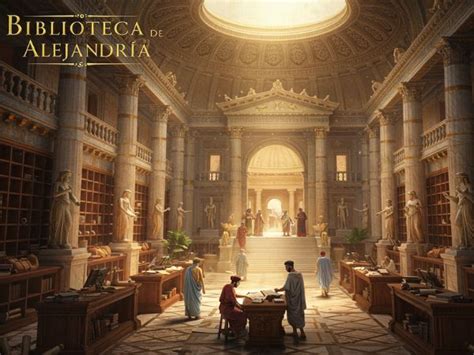 Reconstrucción de la Biblioteca de Alejandría o el Faro de Alejandría.