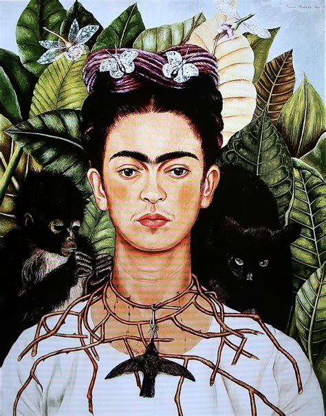 Autorretrato icónico de Frida Kahlo, como