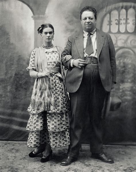 Fotografía de Frida Kahlo y Diego Rivera