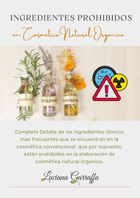 Infografía comparativa de ingredientes naturales recomendados y prohibidos en cosmética para embarazadas.