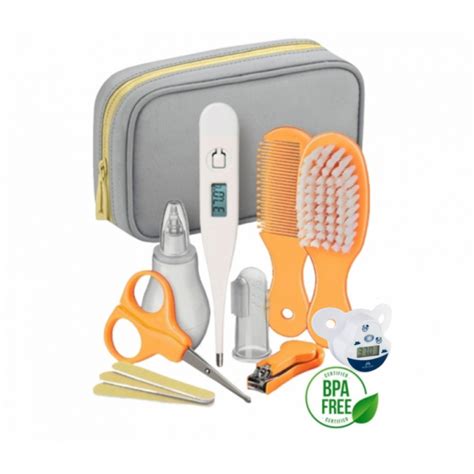 Set de cuidado para bebé con peine, termómetro y otros accesorios