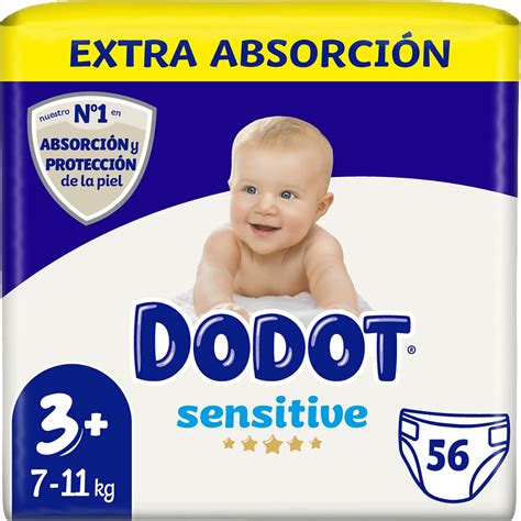 Gráfico comparativo de la capacidad de absorción de los pañales Dodot Talla 5